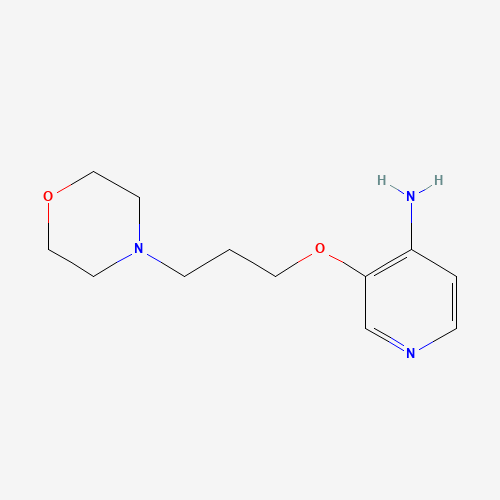 3-(3-morpholin-4-ylpropoxy)pyridin-4-amine (CAS: 1330532-95-0) - Chemical Structure and Molecular Formula 
