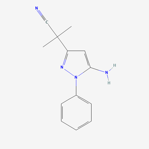 2-(5-amino-1-phenylpyrazol-3-yl)-2-methylpropanenitrile (CAS: 1012879-84-3) - Related Chemical Product