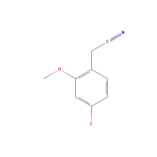 2-(4-fluoro-2-methoxyphenyl)acetonitrile (CAS: 886498-56-2) - Chemical Structure and Molecular Formula 