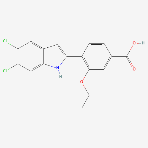 4-(5,6-dichloro-1H-indol-2-yl)-3-ethoxybenzoic acid (CAS: 318262-63-4) - Related Chemical Product