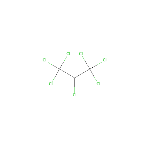1,1,1,2,3,3,3-heptachloropropane (CAS: 3849-33-0) - Chemical Structure and Molecular Formula 