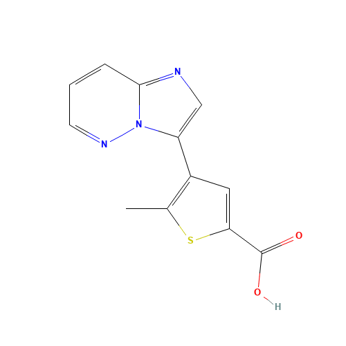 4-imidazo[1,2-b]pyridazin-3-yl-5-methylthiophene-2-carboxylic acid (CAS: 1235545-51-3) - Related Chemical Product