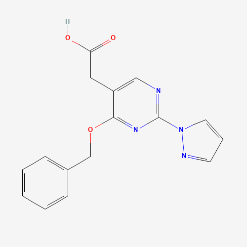 2-(4-phenylmethoxy-2-pyrazol-1-ylpyrimidin-5-yl)acetic acid (CAS: 1343461-28-8) - Related Chemical Product