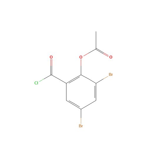 (2,4-dibromo-6-carbonochloridoylphenyl) acetate (CAS: 54223-78-8) - Related Chemical Product