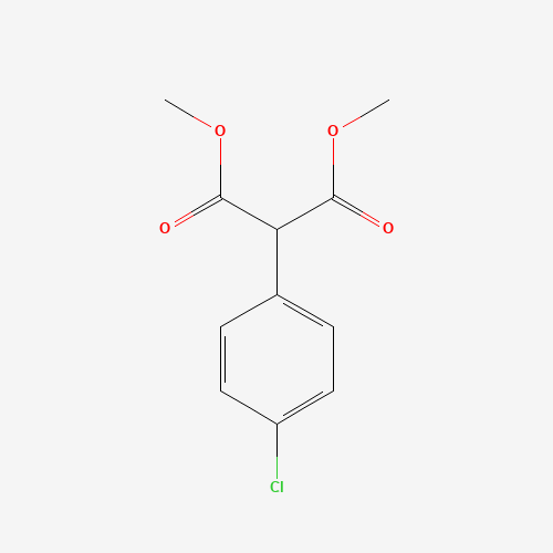 dimethyl 2-(4-chlorophenyl)propanedioate (CAS: 34402-92-1) - Chemical Structure and Molecular Formula 