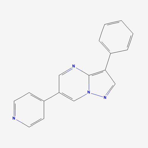 3-phenyl-6-pyridin-4-ylpyrazolo[1,5-a]pyrimidine (CAS: 216661-46-0) - Related Chemical Product