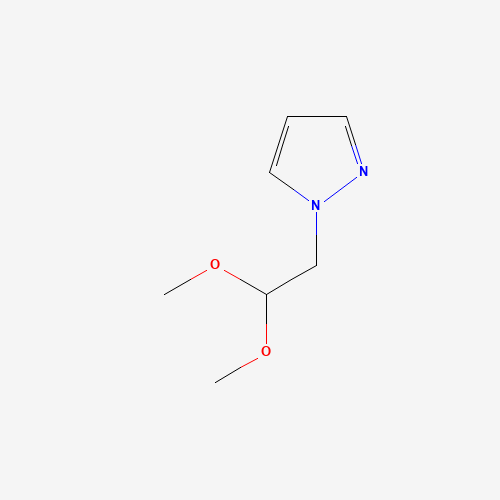 1-(2,2-dimethoxyethyl)pyrazole (CAS: 876164-61-3) - Chemical Structure and Molecular Formula 