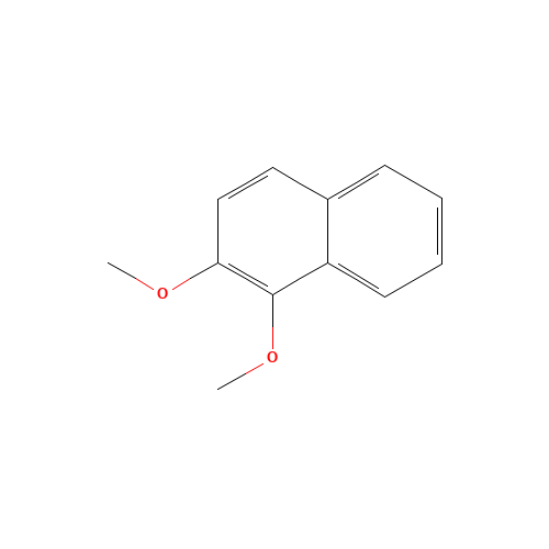 1,2-dimethoxynaphthalene (CAS: 57189-64-7) - Chemical Structure and Molecular Formula 