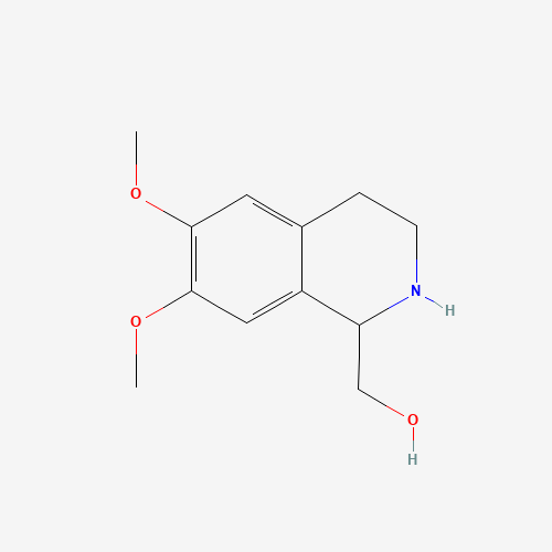 (6,7-dimethoxy-1,2,3,4-tetrahydroisoquinolin-1-yl)methanol (CAS: 4356-47-2) - Chemical Structure and Molecular Formula 