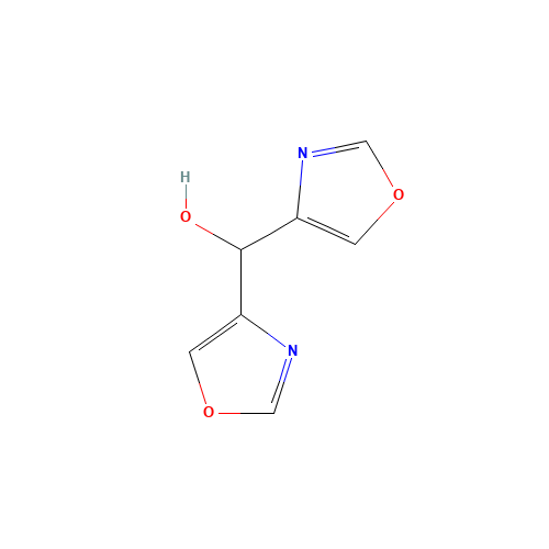 bis(1,3-oxazol-4-yl)methanol (CAS: 130551-90-5) - Chemical Structure and Molecular Formula 