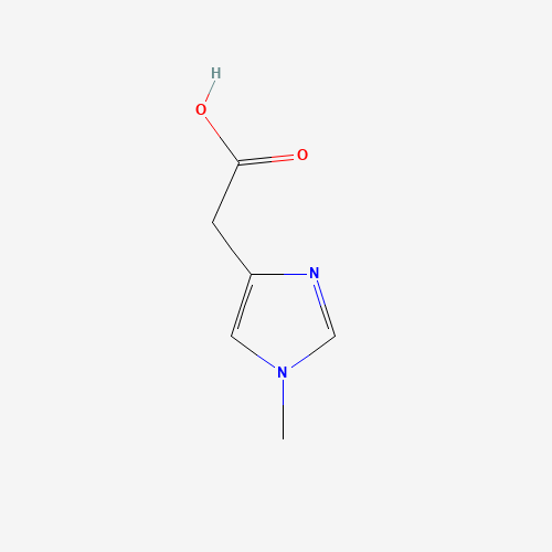 2-(1-methylimidazol-4-yl)acetic acid (CAS: 2625-49-2) - Chemical Structure and Molecular Formula 