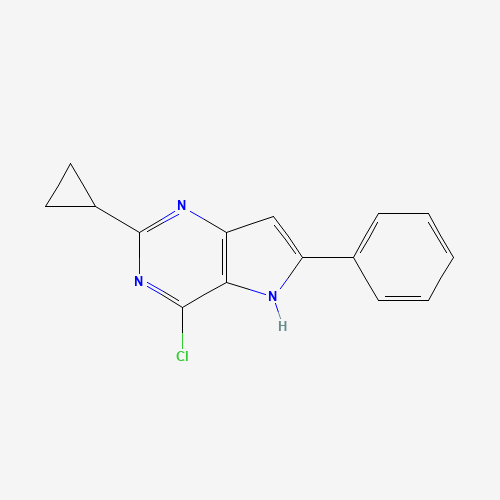 4-chloro-2-cyclopropyl-6-phenyl-5H-pyrrolo[3,2-d]pyrimidine (CAS: 237435-35-7) - Related Chemical Product