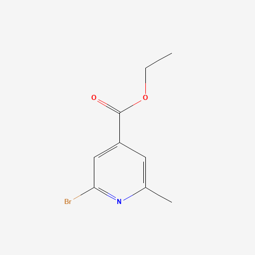 ethyl 2-bromo-6-methylpyridine-4-carboxylate (CAS: 25462-90-2) - Chemical Structure and Molecular Formula 
