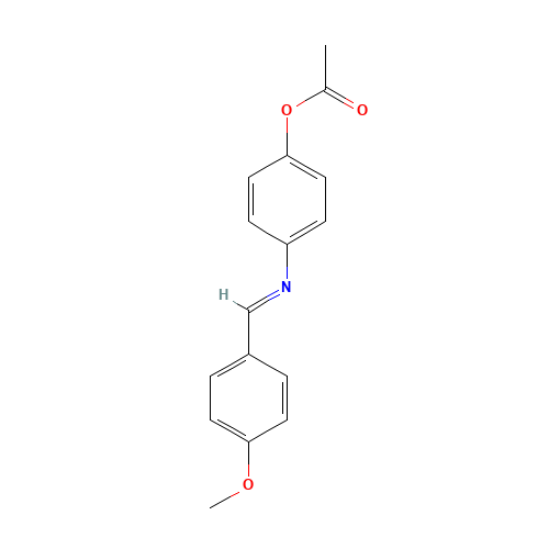 [4-[(4-methoxyphenyl)methylideneamino]phenyl] acetate (CAS: 10484-13-6) - Related Chemical Product