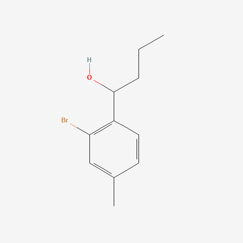 1-(2-bromo-4-methylphenyl)butan-1-ol (CAS: 1232407-58-7) - Chemical Structure and Molecular Formula 