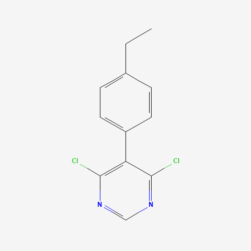 4,6-dichloro-5-(4-ethylphenyl)pyrimidine (CAS: 146533-39-3) - Chemical Structure and Molecular Formula 