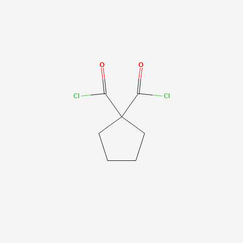 cyclopentane-1,1-dicarbonyl chloride (CAS: 53179-95-6) - Chemical Structure and Molecular Formula 
