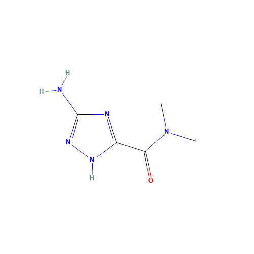3-amino-N,N-dimethyl-1H-1,2,4-triazole-5-carboxamide (CAS: 1228552-93-9) - Chemical Structure and Molecular Formula 