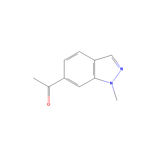 1-(1-methylindazol-6-yl)ethanone (CAS: 1159511-25-7) - Chemical Structure and Molecular Formula 