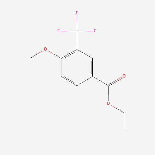 ethyl 4-methoxy-3-(trifluoromethyl)benzoate (CAS: 773138-37-7) - Chemical Structure and Molecular Formula 