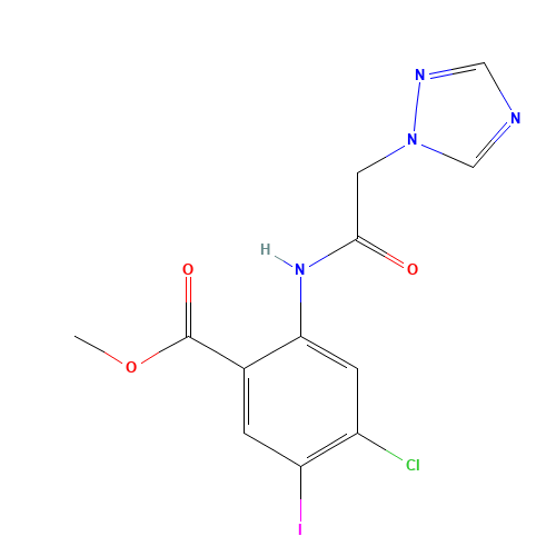 methyl 4-chloro-5-iodo-2-[[2-(1,2,4-triazol-1-yl)acetyl]amino]benzoate (CAS: 1398336-55-4) - Related Chemical Product