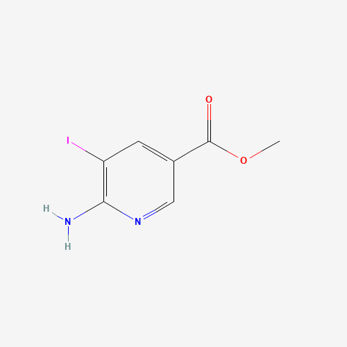 methyl 6-amino-5-iodopyridine-3-carboxylate (CAS: 211308-80-4) - Chemical Structure and Molecular Formula 