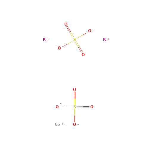 dipotassium;cobalt(2+);disulfate (CAS: 13596-22-0) - Chemical Structure and Molecular Formula 