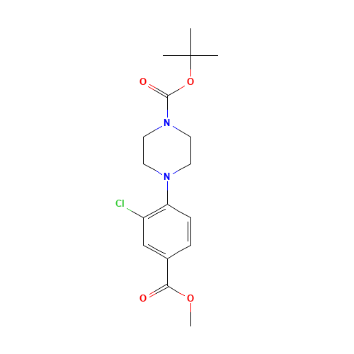 tert-butyl 4-(2-chloro-4-methoxycarbonylphenyl)piperazine-1-carboxylate (CAS: 906559-46-4) - Related Chemical Product