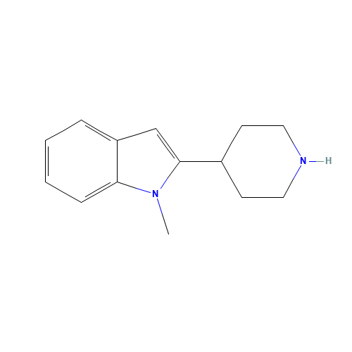 1-methyl-2-piperidin-4-ylindole (CAS: 1260886-25-6) - Chemical Structure and Molecular Formula 