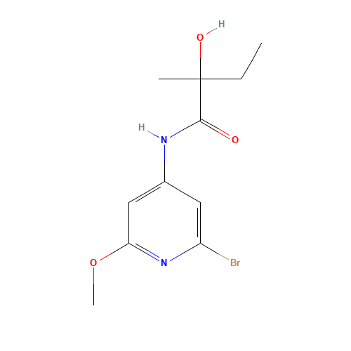 N-(2-bromo-6-methoxypyridin-4-yl)-2-hydroxy-2-methylbutanamide (CAS: 1433905-03-3) - Related Chemical Product