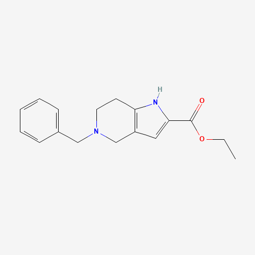 ethyl 5-benzyl-1,4,6,7-tetrahydropyrrolo[3,2-c]pyridine-2-carboxylate (CAS: 1201784-83-9) - Chemical Structure and Molecular Formula 