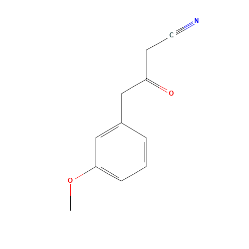 4-(3-methoxyphenyl)-3-oxobutanenitrile (CAS: 76106-50-8) - Chemical Structure and Molecular Formula 