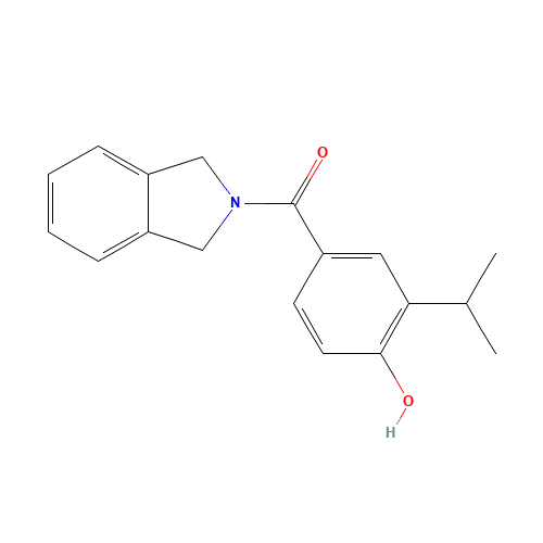 1,3-dihydroisoindol-2-yl-(4-hydroxy-3-propan-2-ylphenyl)methanone (CAS: 912999-04-3) - Related Chemical Product