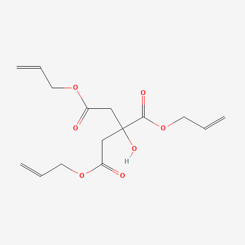 tris(prop-2-enyl) 2-hydroxypropane-1,2,3-tricarboxylate (CAS: 6299-73-6) - Chemical Structure and Molecular Formula 