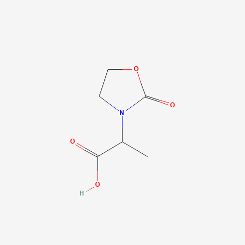 2-(2-oxo-1,3-oxazolidin-3-yl)propanoic acid (CAS: 1094759-71-3) - Chemical Structure and Molecular Formula 