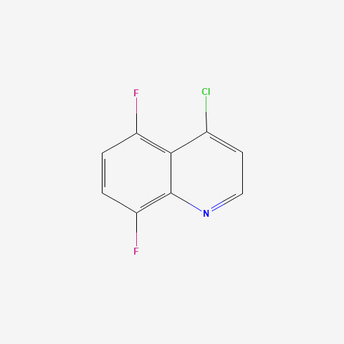 4-chloro-5,8-difluoroquinoline (CAS: 874781-04-1) - Chemical Structure and Molecular Formula 