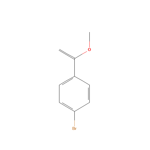 1-bromo-4-(1-methoxyethenyl)benzene (CAS: 51440-58-5) - Chemical Structure and Molecular Formula 