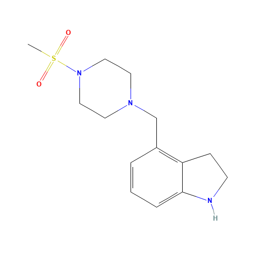 4-[(4-methylsulfonylpiperazin-1-yl)methyl]-2,3-dihydro-1H-indole (CAS: 1383974-39-7) - Related Chemical Product