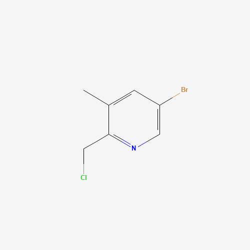 5-bromo-2-(chloromethyl)-3-methylpyridine (CAS: 1015060-31-7) - Chemical Structure and Molecular Formula 