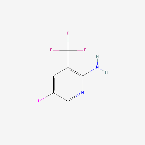 5-iodo-3-(trifluoromethyl)pyridin-2-amine (CAS: 911112-05-5) - Chemical Structure and Molecular Formula 