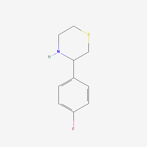 3-(4-fluorophenyl)thiomorpholine (CAS: 887344-28-7) - Chemical Structure and Molecular Formula 