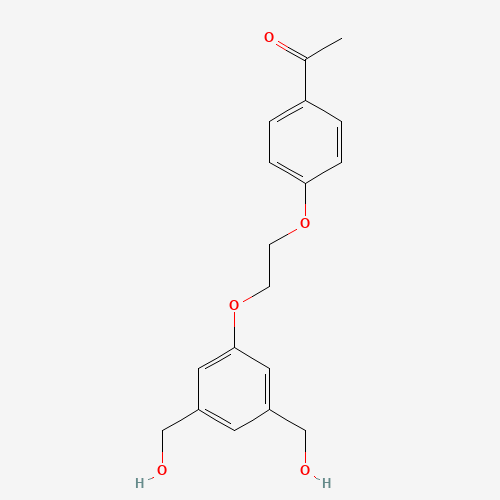 1-[4-[2-[3,5-bis(hydroxymethyl)phenoxy]ethoxy]phenyl]ethanone (CAS: 1239587-62-2) - Related Chemical Product