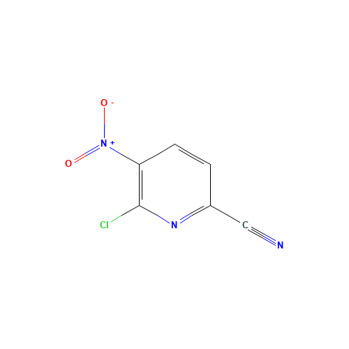 6-chloro-5-nitropyridine-2-carbonitrile (CAS: 1232432-41-5) - Chemical Structure and Molecular Formula 