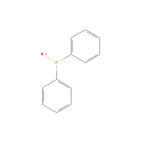 potassium;diphenylphosphanide (CAS: 15475-27-1) - Chemical Structure and Molecular Formula 