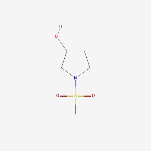1-methylsulfonylpyrrolidin-3-ol (CAS: 1025772-40-0) - Chemical Structure and Molecular Formula 