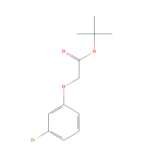 tert-butyl 2-(3-bromophenoxy)acetate (CAS: 277331-38-1) - Chemical Structure and Molecular Formula 
