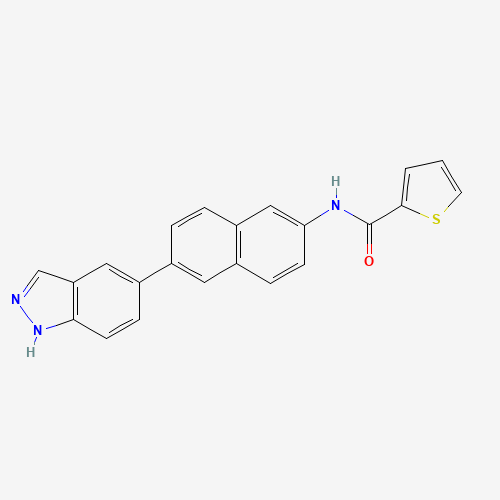 N-[6-(1H-indazol-5-yl)naphthalen-2-yl]thiophene-2-carboxamide (CAS: 919362-56-4) - Related Chemical Product
