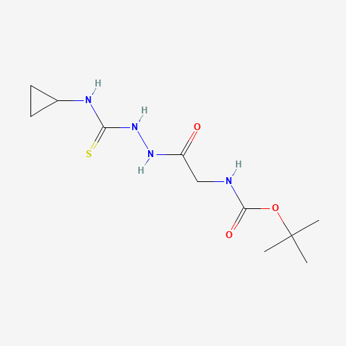 tert-butyl N-[2-[2-(cyclopropylcarbamothioyl)hydrazinyl]-2-oxoethyl]carbamate (CAS: 883008-24-0) - Related Chemical Product