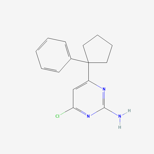 4-chloro-6-(1-phenylcyclopentyl)pyrimidin-2-amine (CAS: 1374420-97-9) - Related Chemical Product