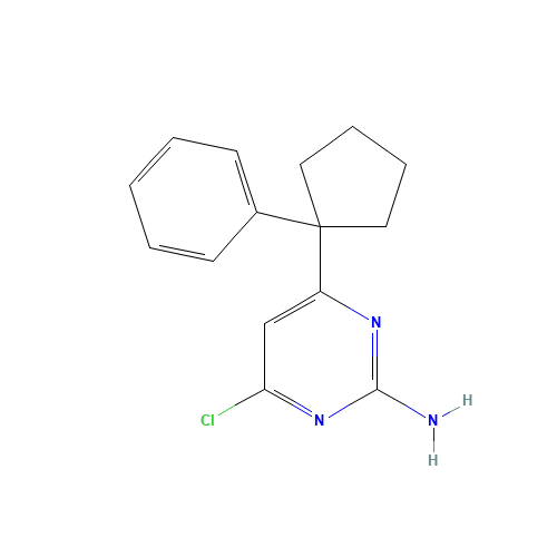 4-chloro-6-(1-phenylcyclopentyl)pyrimidin-2-amine (CAS: 1374420-97-9) - Related Chemical Product